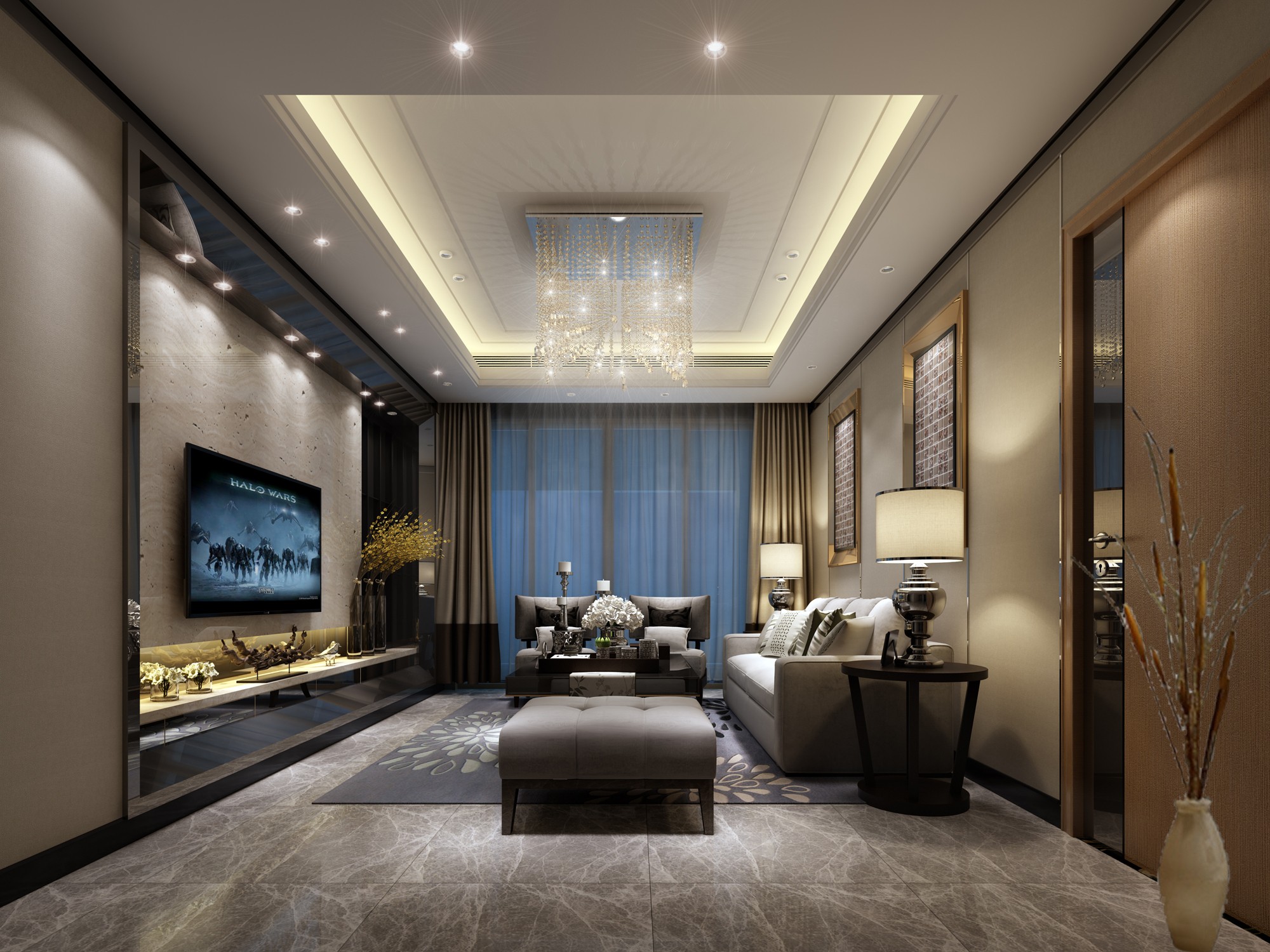 临沂浮来春公馆150㎡极简loft